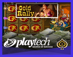 Jackpot de la machine à sous Gold Rally de Playtech gagné