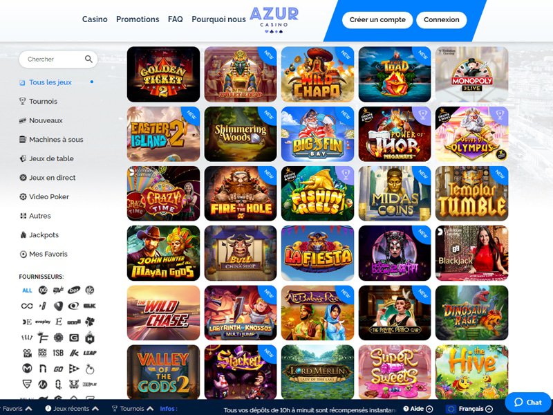 jeux CasinoAzur