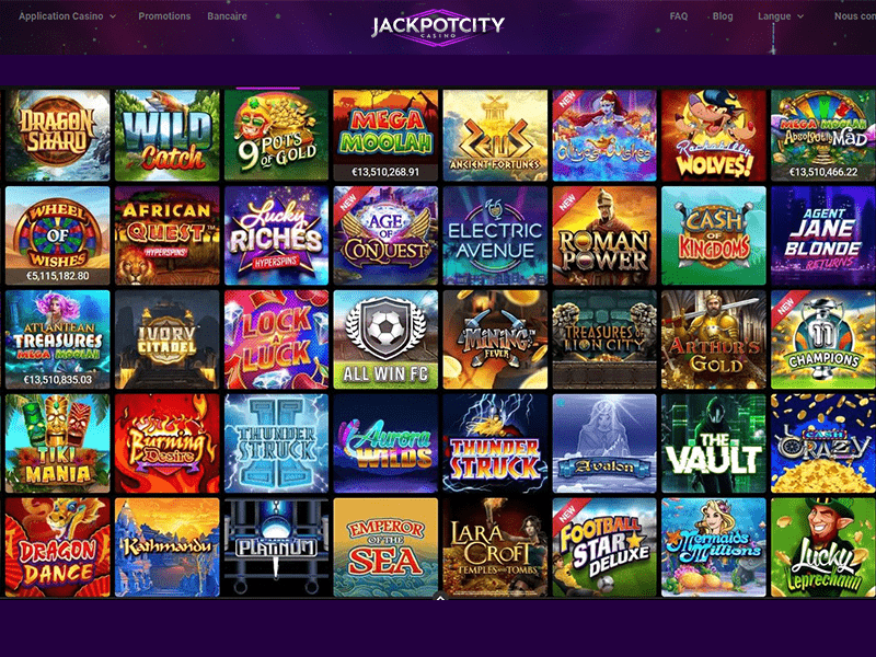 jeux Jackpot City Casino