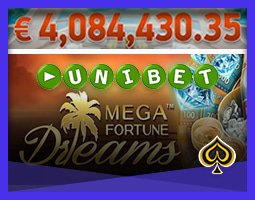 Un joueur de Unibet gagne 4 millions € sur Mega Fortune Dreams