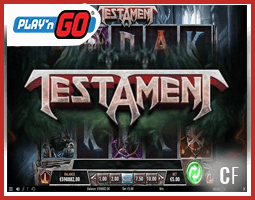 En mars vous jouerez à la machine à sous Testament de Play'n Go