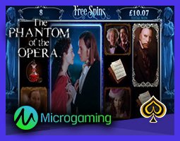 Microgaming lance la machine à sous The Phantom of the Opera