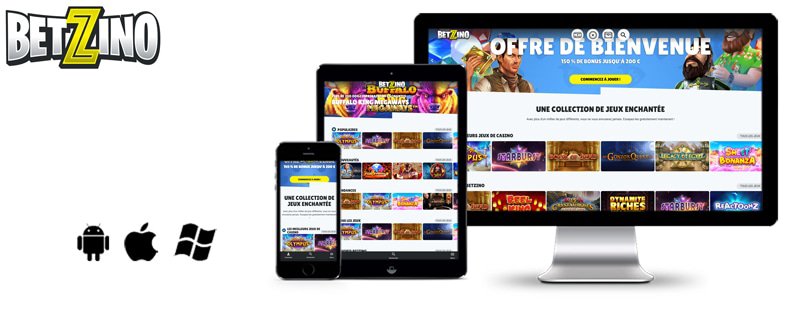 version mobile betzino casino